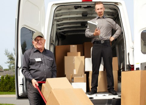Man with a van service loading furniture in Westhampstead