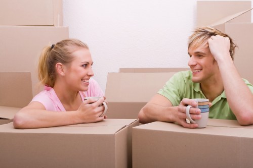 Commercial moving team planning a Westhampstead office relocation