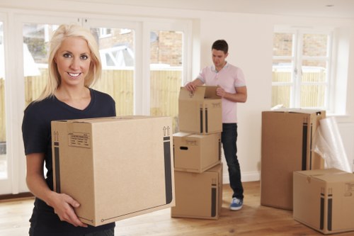 Safe loading of home furniture into a removals van