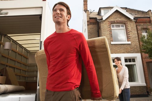 Local man and van vehicle ready for a Westhampstead move
