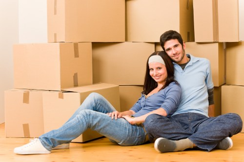 Loading furniture for a local West Hampstead relocation