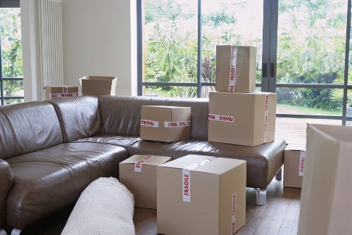 Office equipment and desks arranged for a smooth Westhampstead move