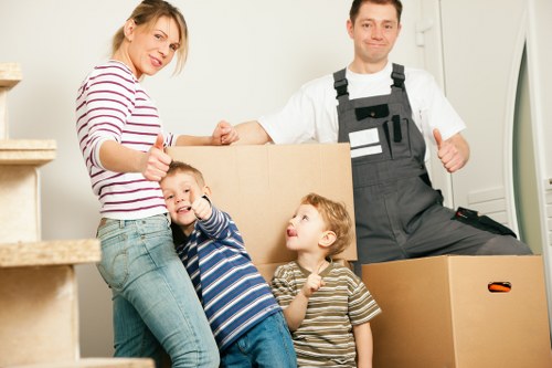 Recycling and reuse items loaded for environmentally responsible transport